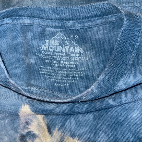 The Mountain Tie Dye Denim look kitten in a pouch Cat shirt size Small - Picture 4 of 6